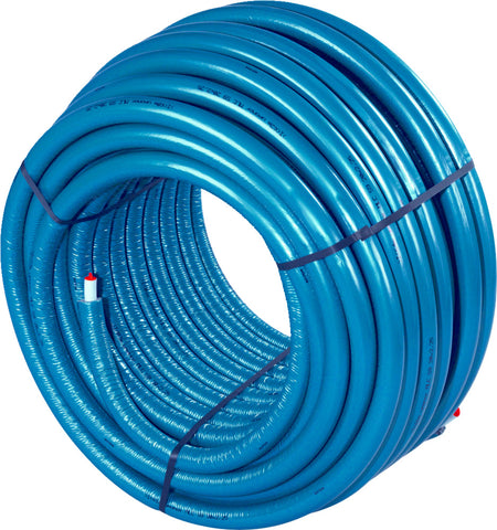Uponor Uni Pipe PLUS Meerlagenbuis Voorgeïsoleerd Blauw 100m-822204