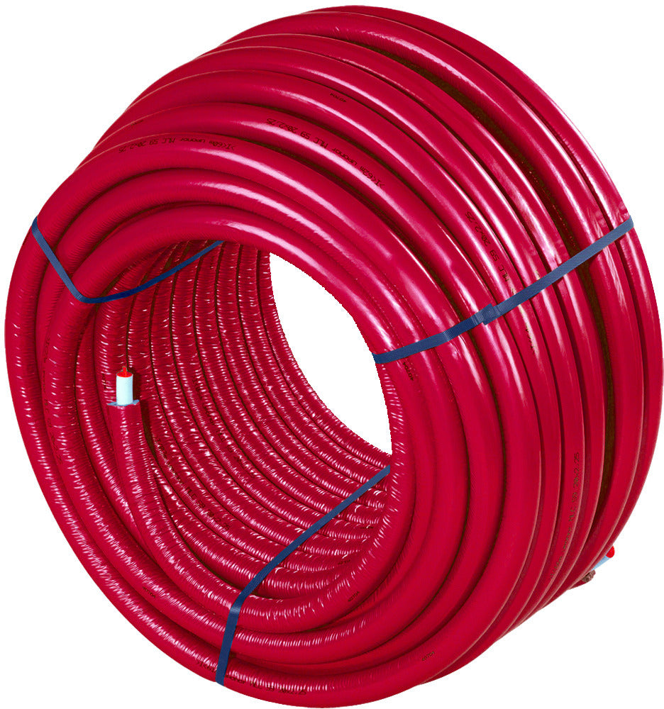 Uponor Uni Pipe PLUS Meerlagenbuis Voorgeïsoleerd Rood 100m-822206