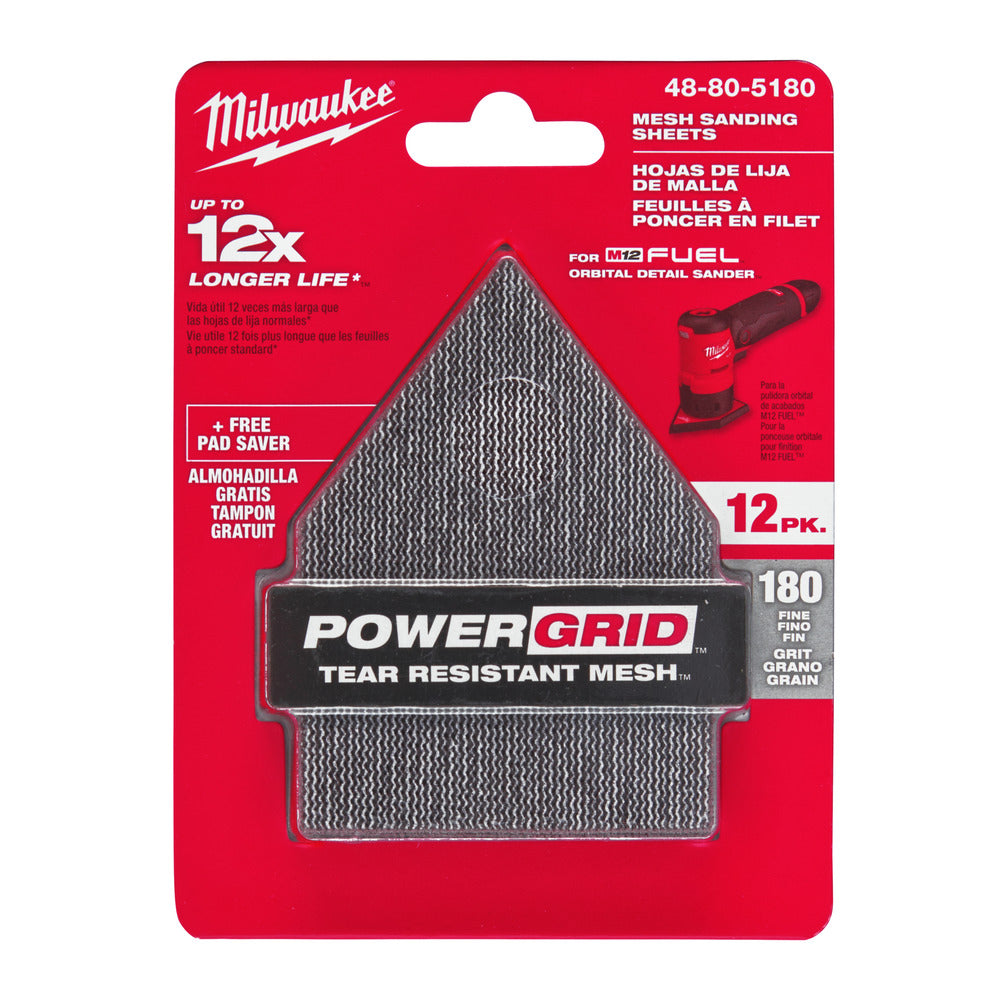 Milwaukee Schuurpapier Delta Velcro 67x92mm 12st-823769