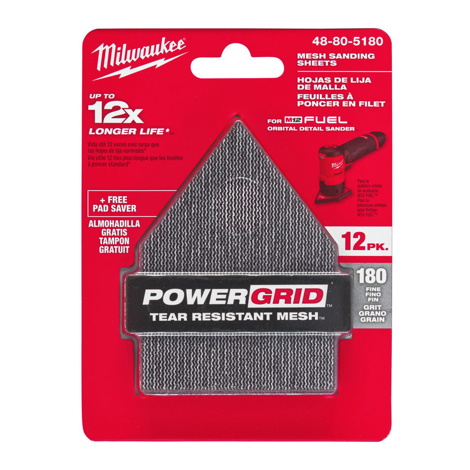 Milwaukee Schuurpapier Delta Velcro 67x92mm 12st-823769