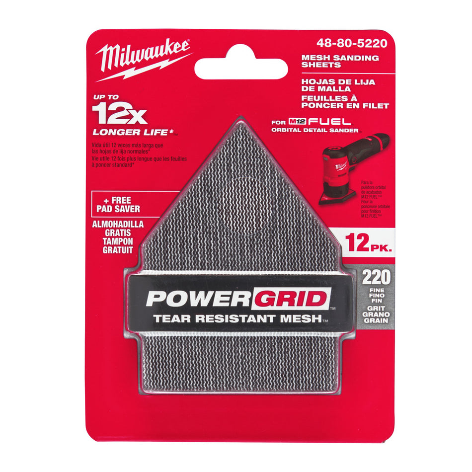 Milwaukee Schuurpapier Delta Velcro 67x92mm 12st-823770