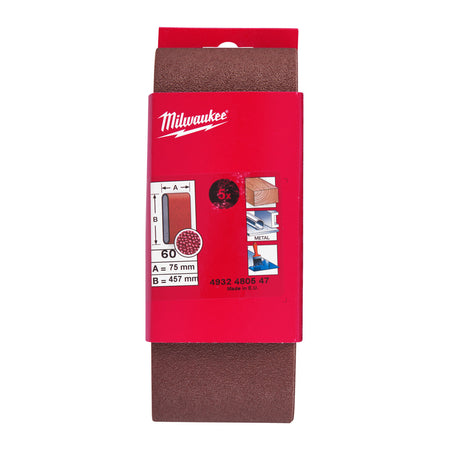 Milwaukee Schuurband 75x457mm 5st-823775