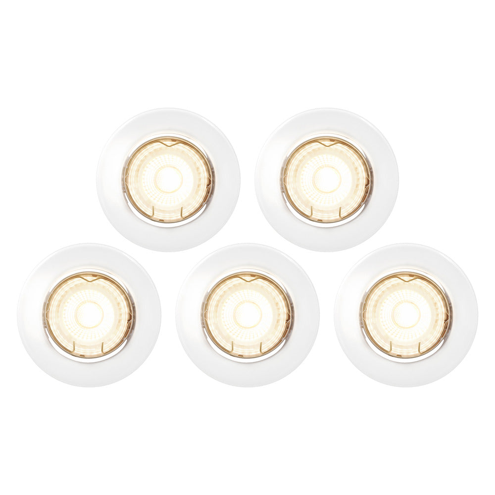 Nordlux Inbouwspot Canis Wit Rond 4,7W Kantelbaar IP20 5st-823784