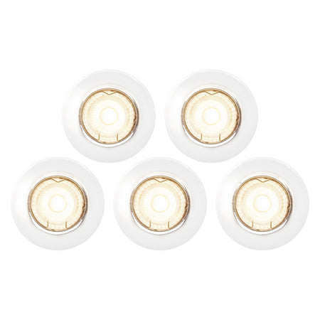Nordlux Inbouwspot Canis Wit Rond 4,7W Kantelbaar IP20 5st-823784