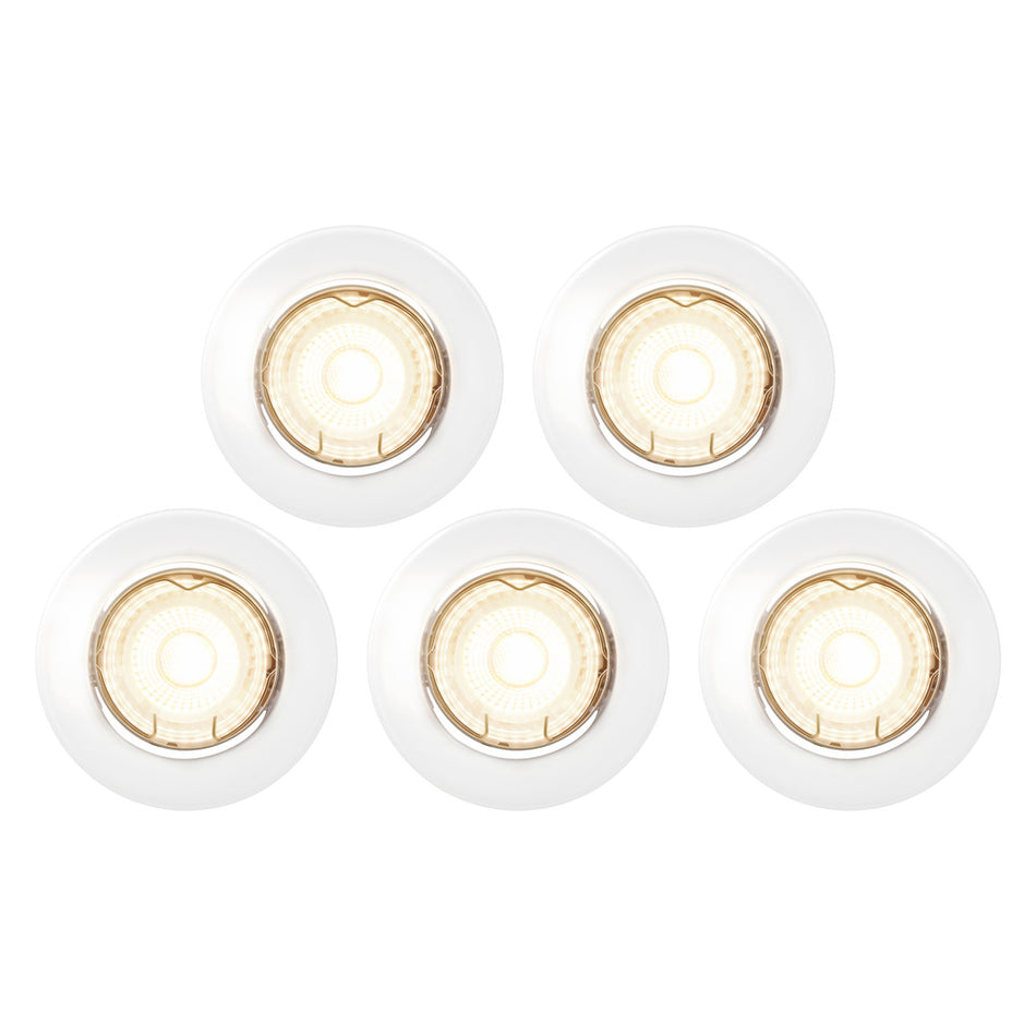Nordlux Inbouwspot Canis Wit Rond 4,7W Kantelbaar IP20 5st-823784