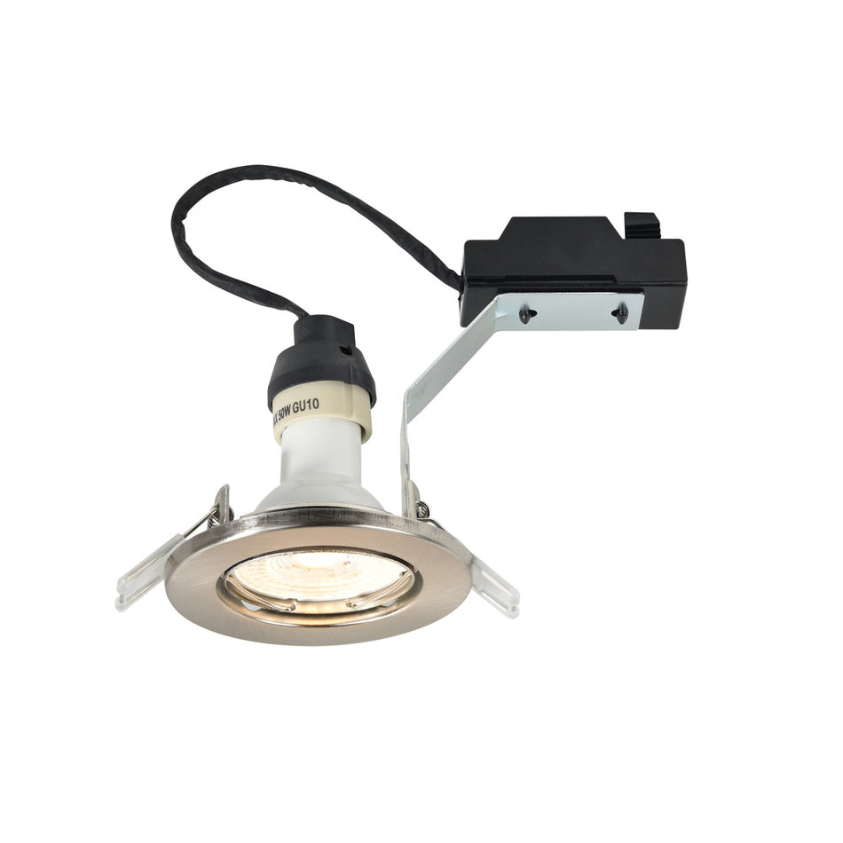 Nordlux Inbouwspot Canis Geborsteld Nikkel Rond 4,7W Kantelbaar IP20 5st-823785