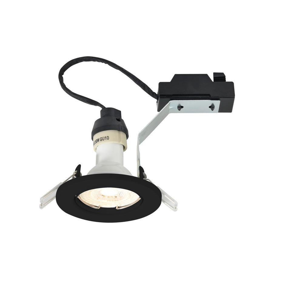 Nordlux Inbouwspot Canis Zwart Rond 4,7W Kantelbaar IP20 5st-823788