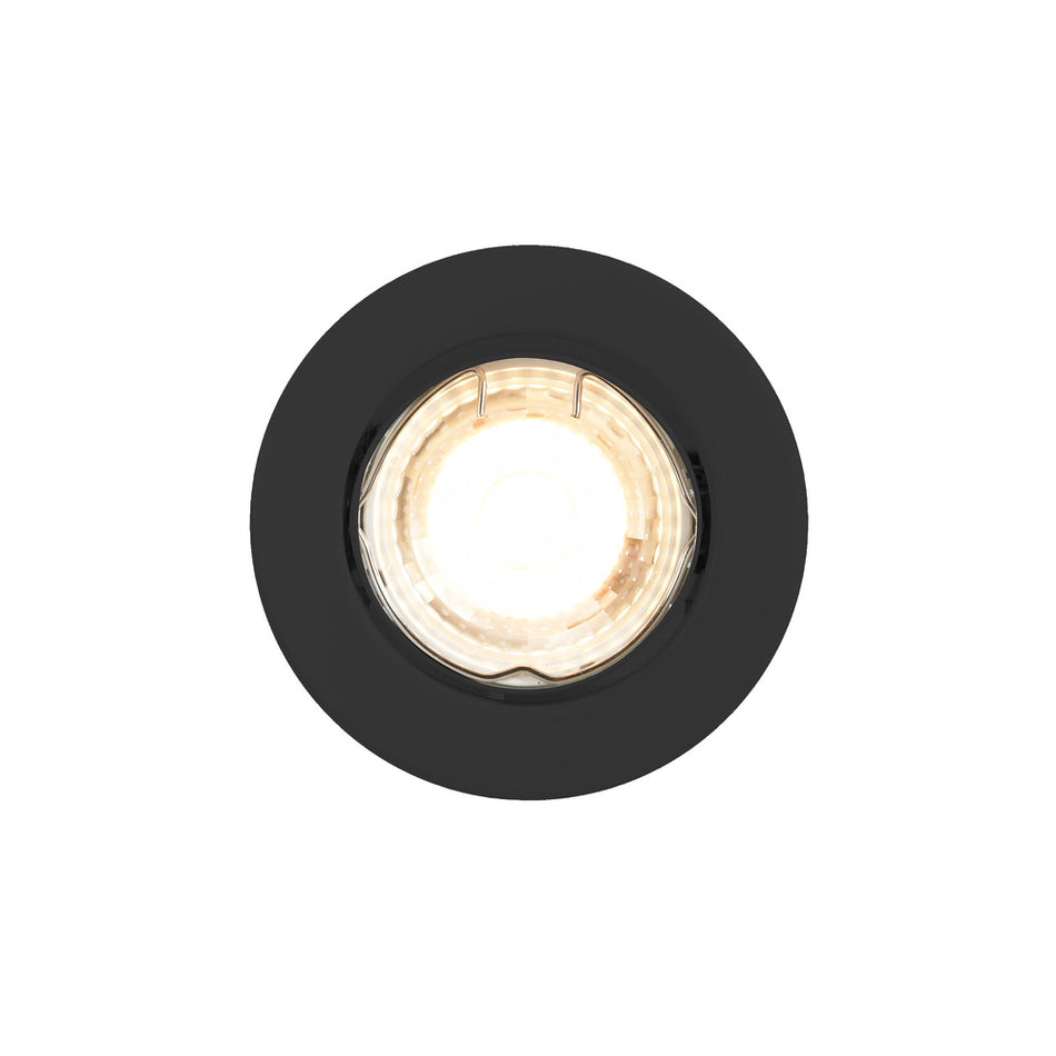 Nordlux Inbouwspot Canis Zwart Rond 4,7W Kantelbaar IP20 5st-823788