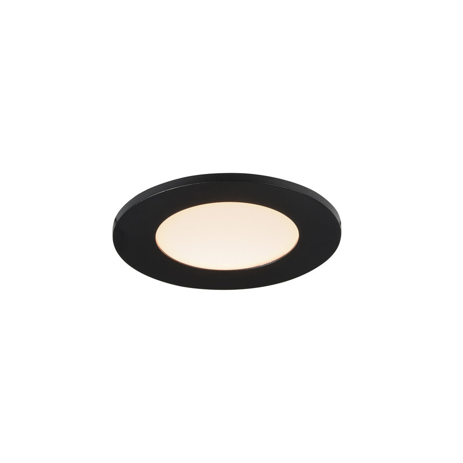 Nordlux Inbouwspot Leonis Zwart Rond 4,5W IP65-823793