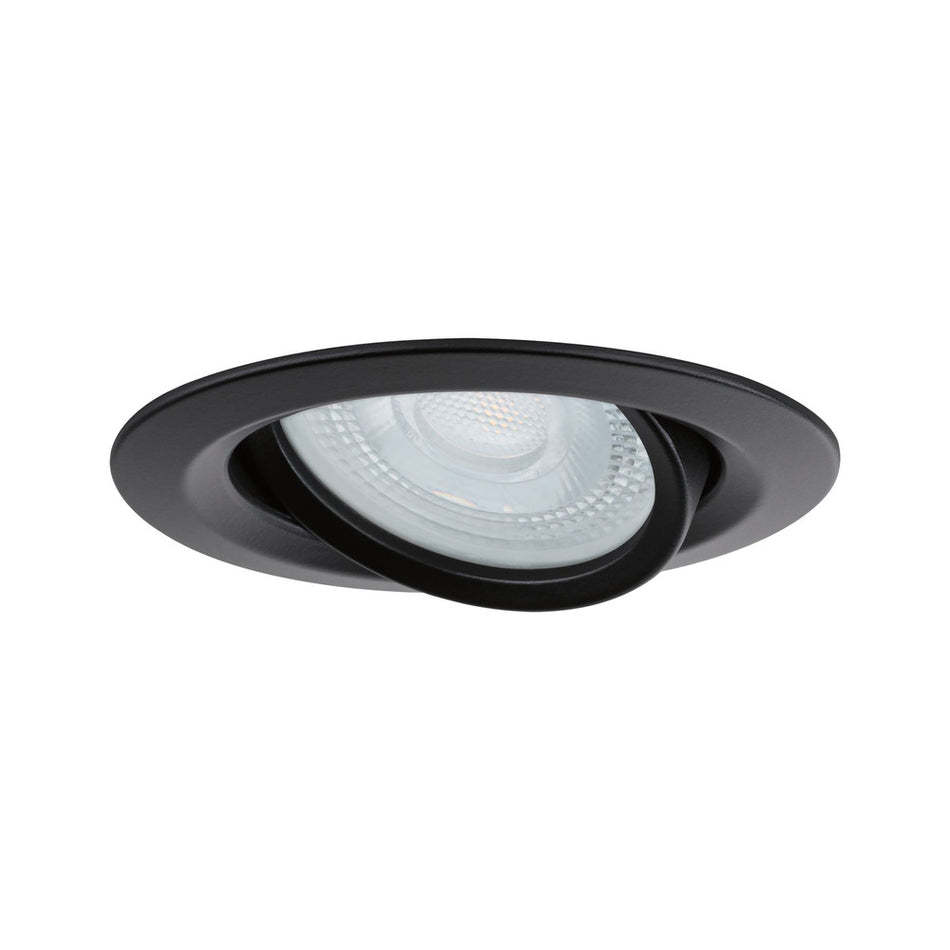 Paulmann Inbouwspot Nova Plus Mat Zwart Rond 35W Dimbaar Kantelbaar IP65-824740