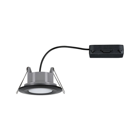 Paulmann Inbouwspot Calla Mat Zwart Rond 6W Kantelbaar IP65-824741