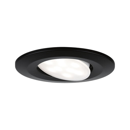 Paulmann Inbouwspot Calla Mat Zwart Rond 6W Kantelbaar IP65-824741