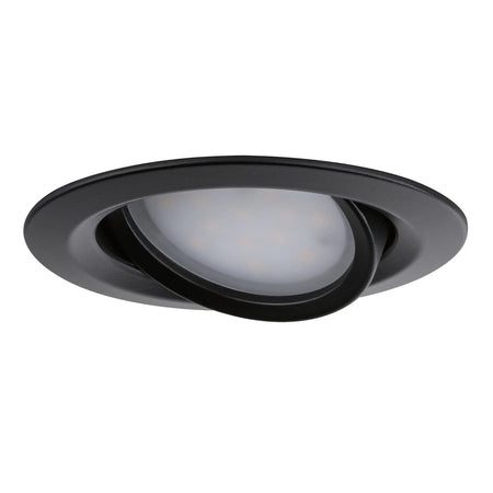 Paulmann Inbouwspot Nova Plus Zwart Rond 6W Kantelbaar 3st-824743