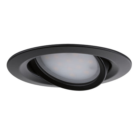Paulmann Inbouwspot Nova Plus Mat Zwart Rond 6W Dim Kantelbaar IP65 3st-824744