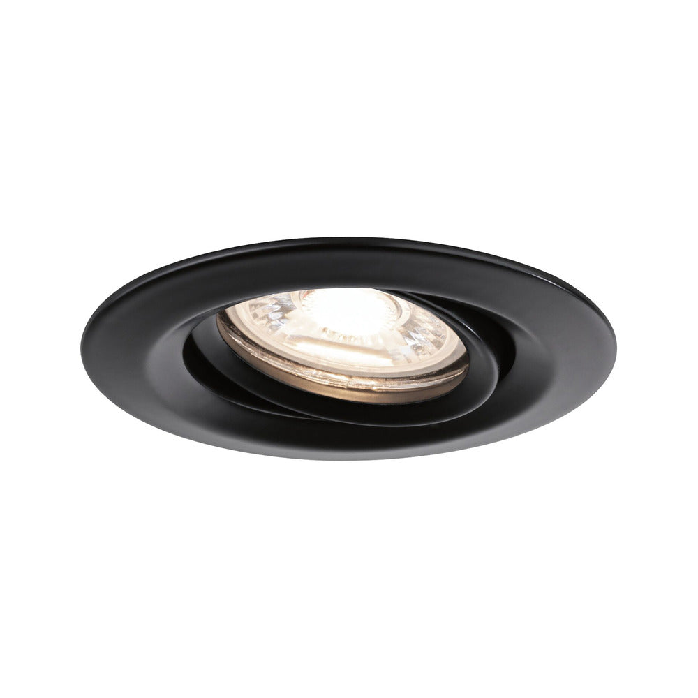 Paulmann Inbouwspot Nova Mini Mat Zwart Rond 4W Kantelbaar 3st-824745