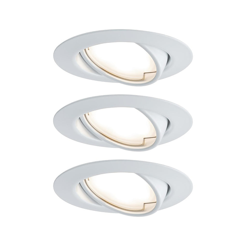 Paulmann Inbouwspot Base Wit Rond 5W Kantelbaar 3st-824752