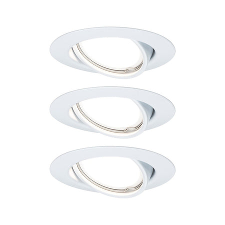 Paulmann Inbouwspot Base Wit Rond 5W Dimbaar Kantelbaar 3st-824753