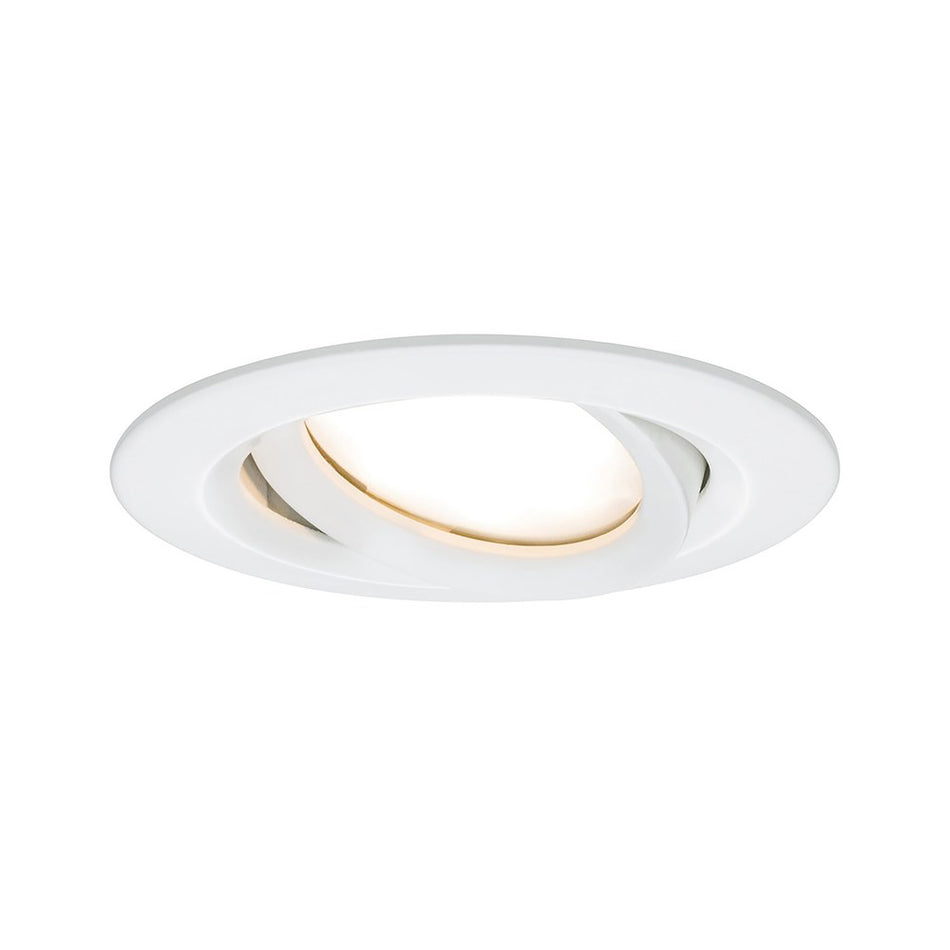 Paulmann Inbouwspot Nova Plus Mat Wit Rond 6W Dimbaar Kantelbaar IP65-824755