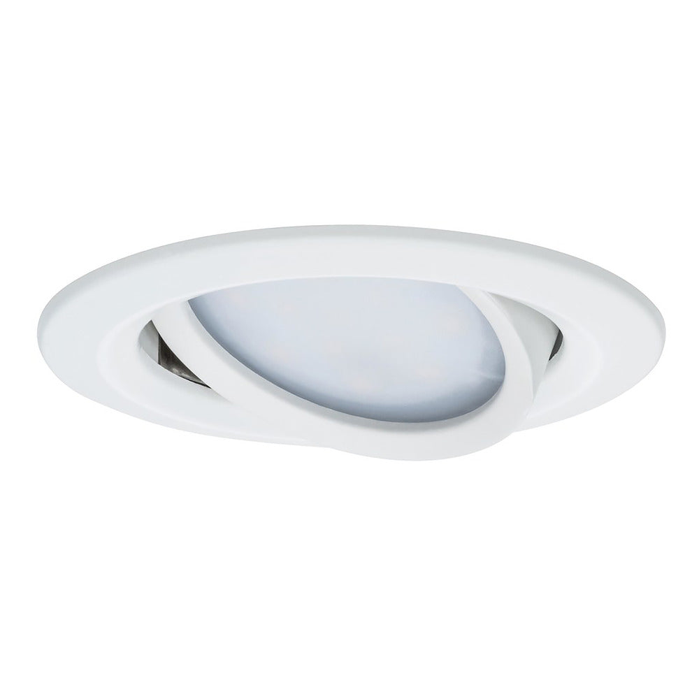 Paulmann Inbouwspot Nova Plus Mat Wit Rond 6W Dimbaar Kantelbaar IP65 3st-824756
