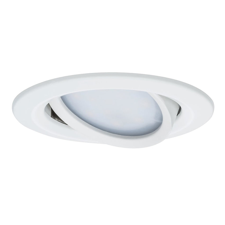 Paulmann Inbouwspot Nova Plus Mat Wit Rond 6W Dimbaar Kantelbaar IP65 3st-824756