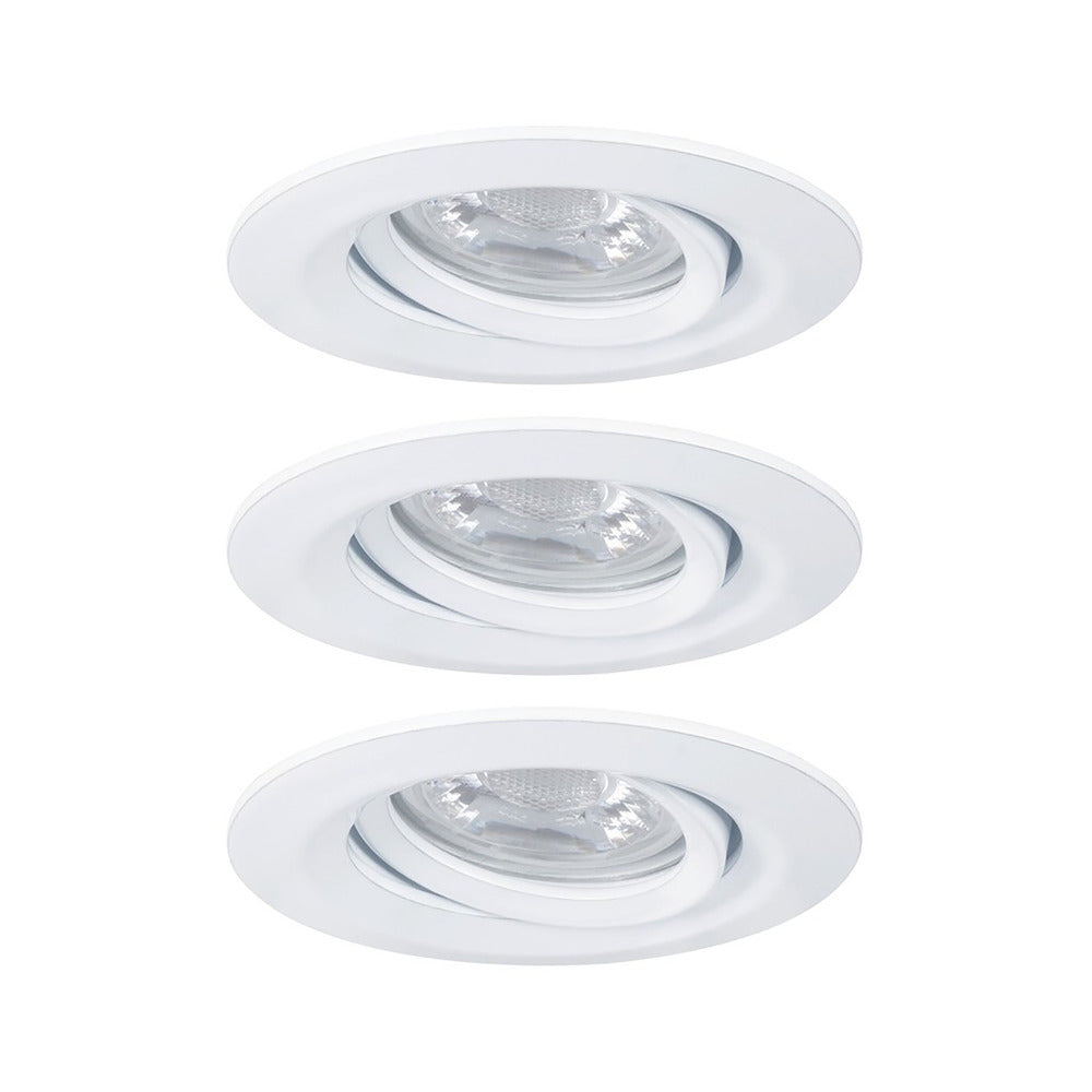 Paulmann Inbouwspot Nova Mini Mat Wit Rond 4W Kantelbaar 3st-824760