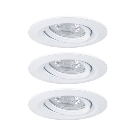Paulmann Inbouwspot Nova Mini Mat Wit Rond 4W Kantelbaar 3st-824760