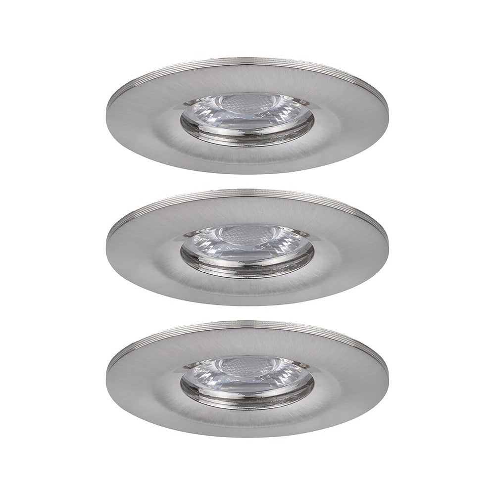 Paulmann Inbouwspot Nova Mini Geborsteld Aluminium 4W IP44 3st-824766