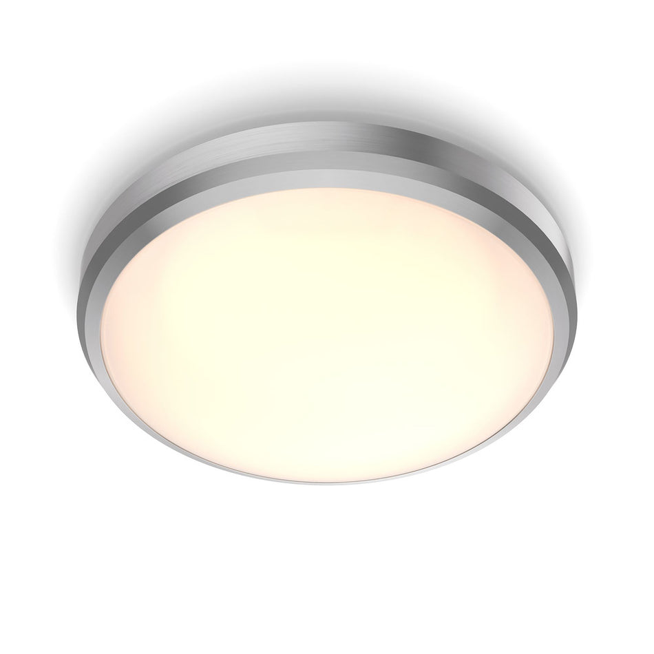 Philips Plafondlamp Doris CL257 Nikkel Rond 6W IP44 Ø22cm-824780