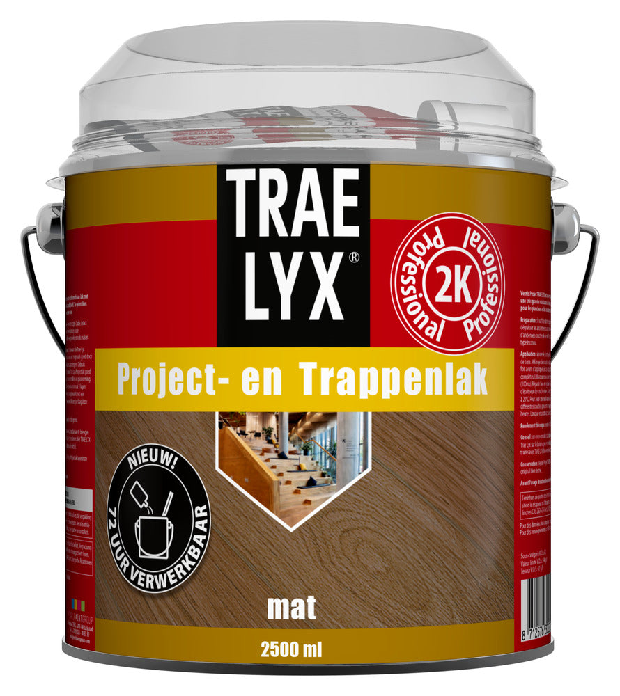 Trae Lyx Project-en Trappenlak Mat 2K 2,5L-827333