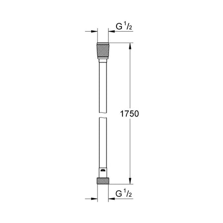 Grohe Silverflex Twiststop Doucheslang Chroom 1750mm-827578