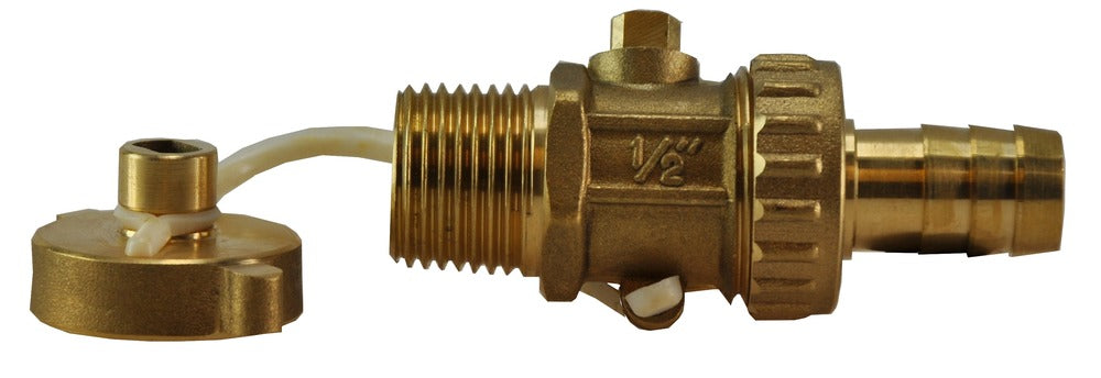 Riko Vul- En Aftapkraan met Dop Buitendraad 1/2"-828094
