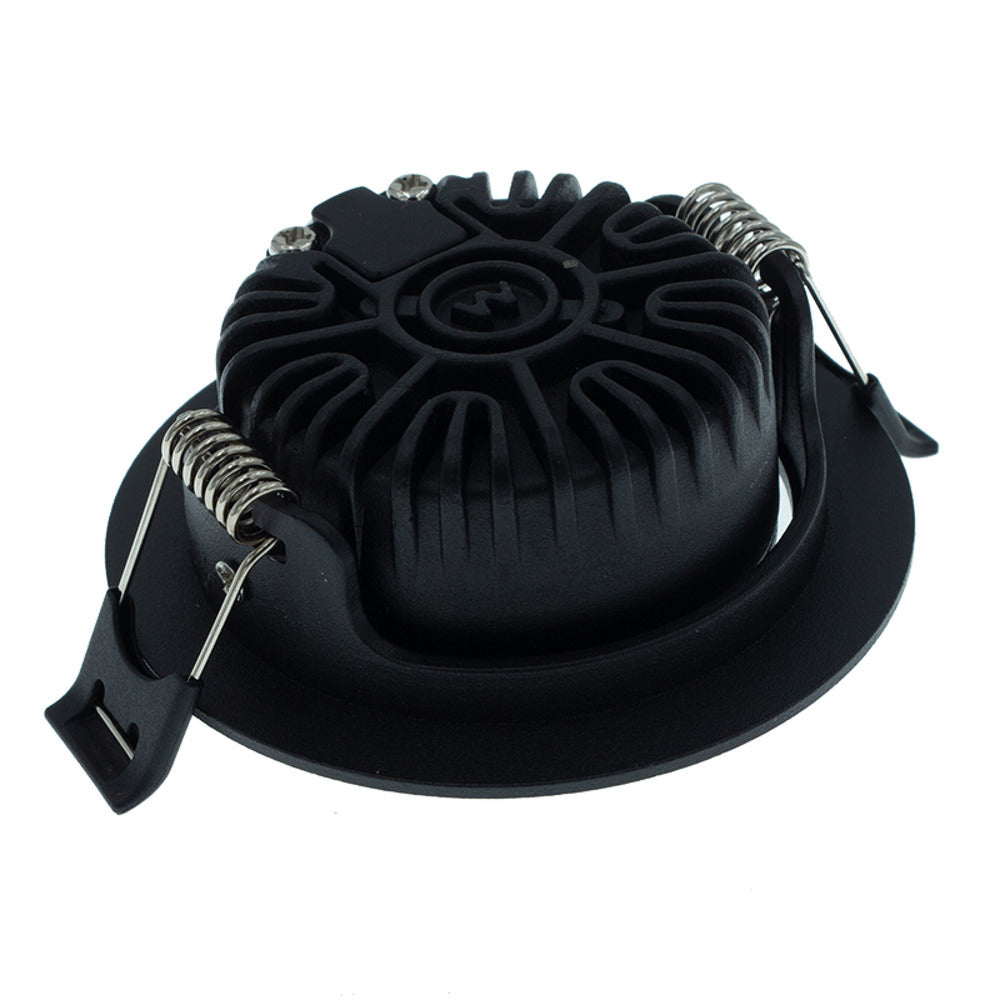 MBL Lighting Inbouwspot Luna DTW Zwart Rond 5W Dimbaar Kantelbaar IP44-829823