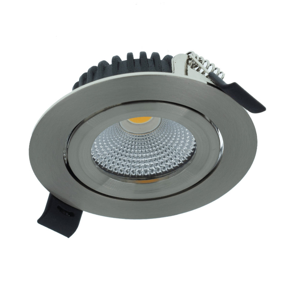MBL Lighting Inbouwspot Luna 2700 RVS Rond 5W Kantelbaar IP44-829824