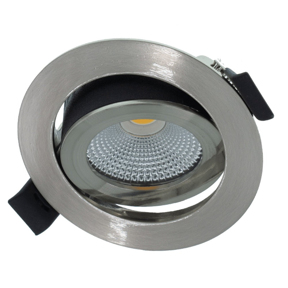 MBL Lighting Inbouwspot Luna 2700 RVS Rond 5W Kantelbaar IP44-829824