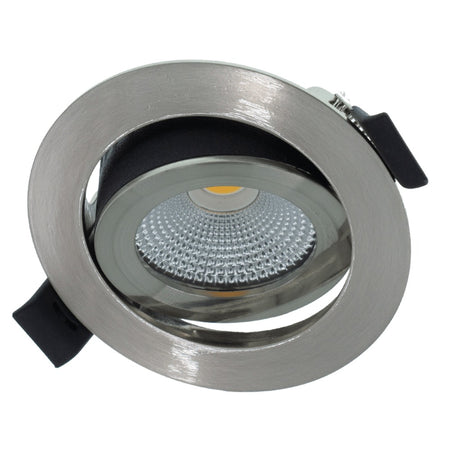 MBL Lighting Inbouwspot Luna 2700 RVS Rond 5W Kantelbaar IP44-829824