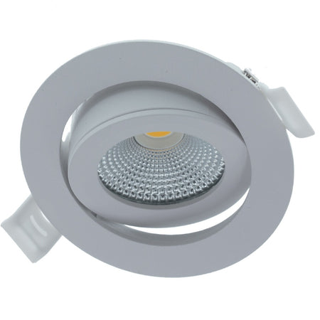 MBL Lighting Inbouwspot Luna DTW Wit Rond 5W Dimbaar Kantelbaar IP44-829827