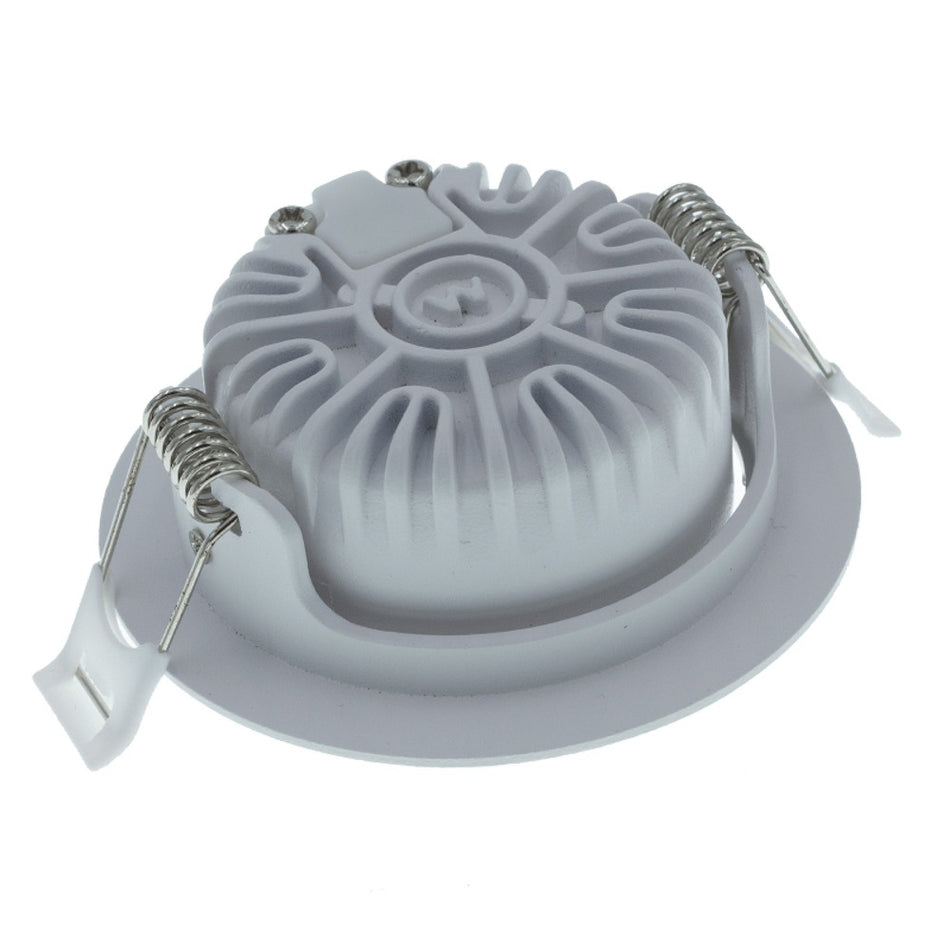 MBL Lighting Inbouwspot Luna DTW Wit Rond 5W Dimbaar Kantelbaar IP44-829827