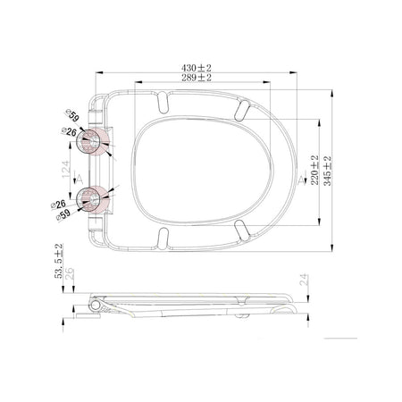 Soof Toiletzitting Softclose Quick Release Glanzend Wit-829933
