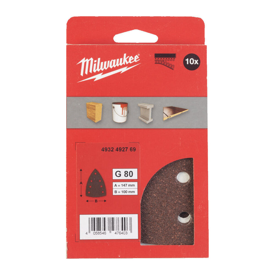 Milwaukee Schuurpapier H&L 100x147mm 10st-831945