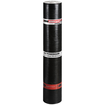 IKO Powergum APP Bitumen Toplaag 4 AW/F Atelia 5.0 Wit Gewapend 1x5m-839649