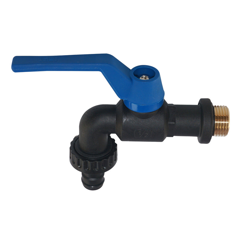 Buitenkraan vorstbestendig 1/2" zwart-839670