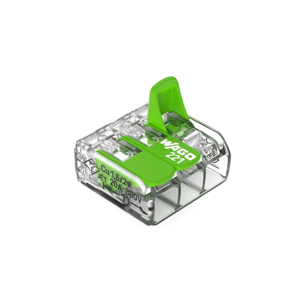 Wago Green Line Verbindingsklem Compact 221-423 3x4mm2 12st-845809
