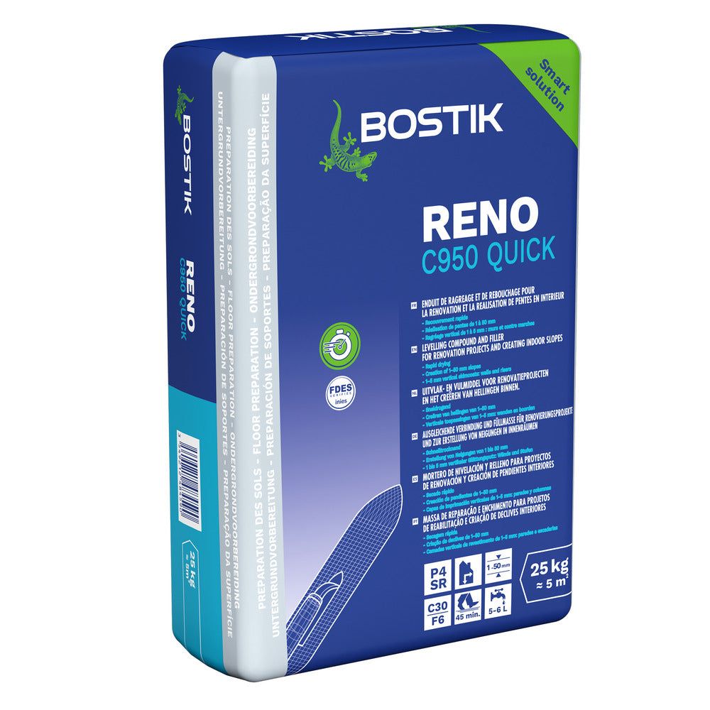 Bostik Reno Reparatiemortel C950 Quick Standvast 1-50mm 25kg-847540