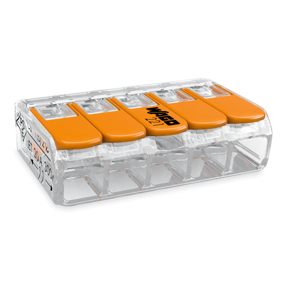 Wago Lasklem 5-gaats 4 mm hersluitbaar 25st-848058
