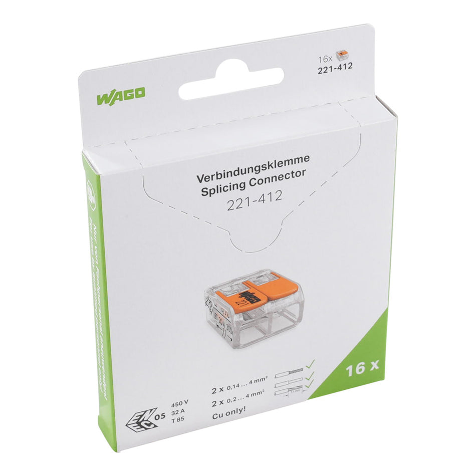 Wago Verbindingsklem compact 2x4mm² 16st-848062
