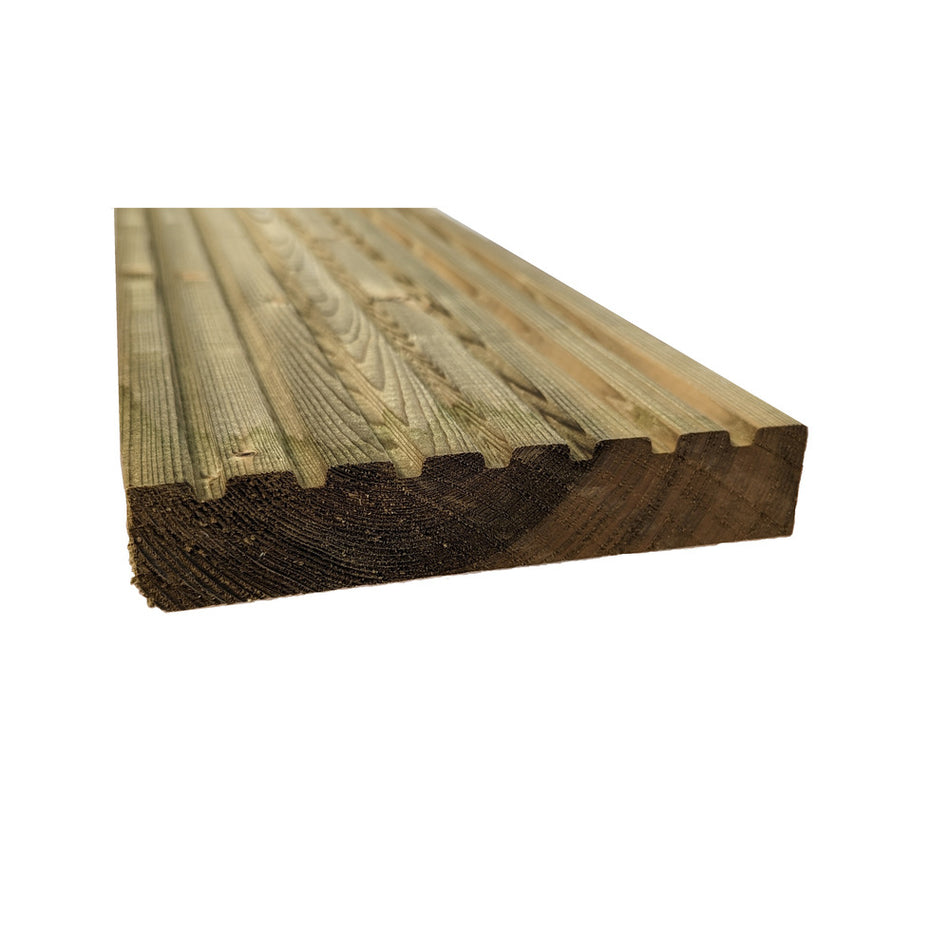 Vuren Vlonderplank Geïmpregneerd 28x145x3000mm FSC Mix 70%-848169