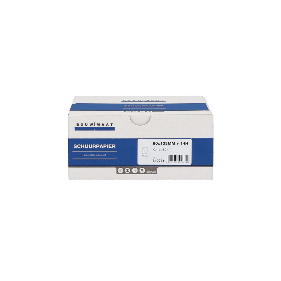 Bouwmaat Schuurstrook 14 Gaten 80x133mm-849261