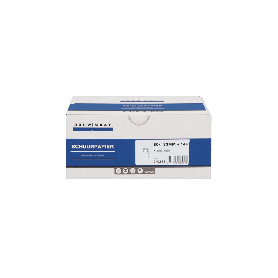 Bouwmaat Schuurstrook 14 Gaten 80x133mm-849263