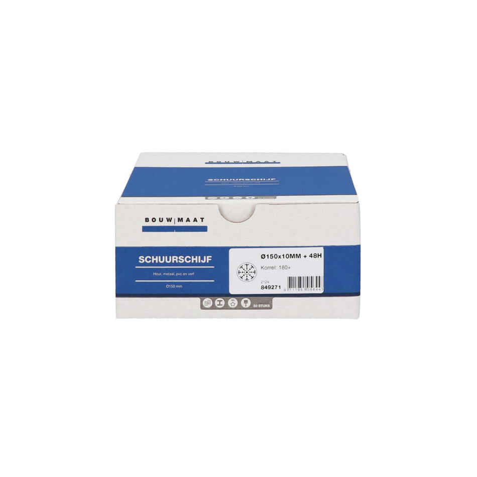 Bouwmaat Schuurschijf 49 Gaten Klittenband Ø150mm-849271
