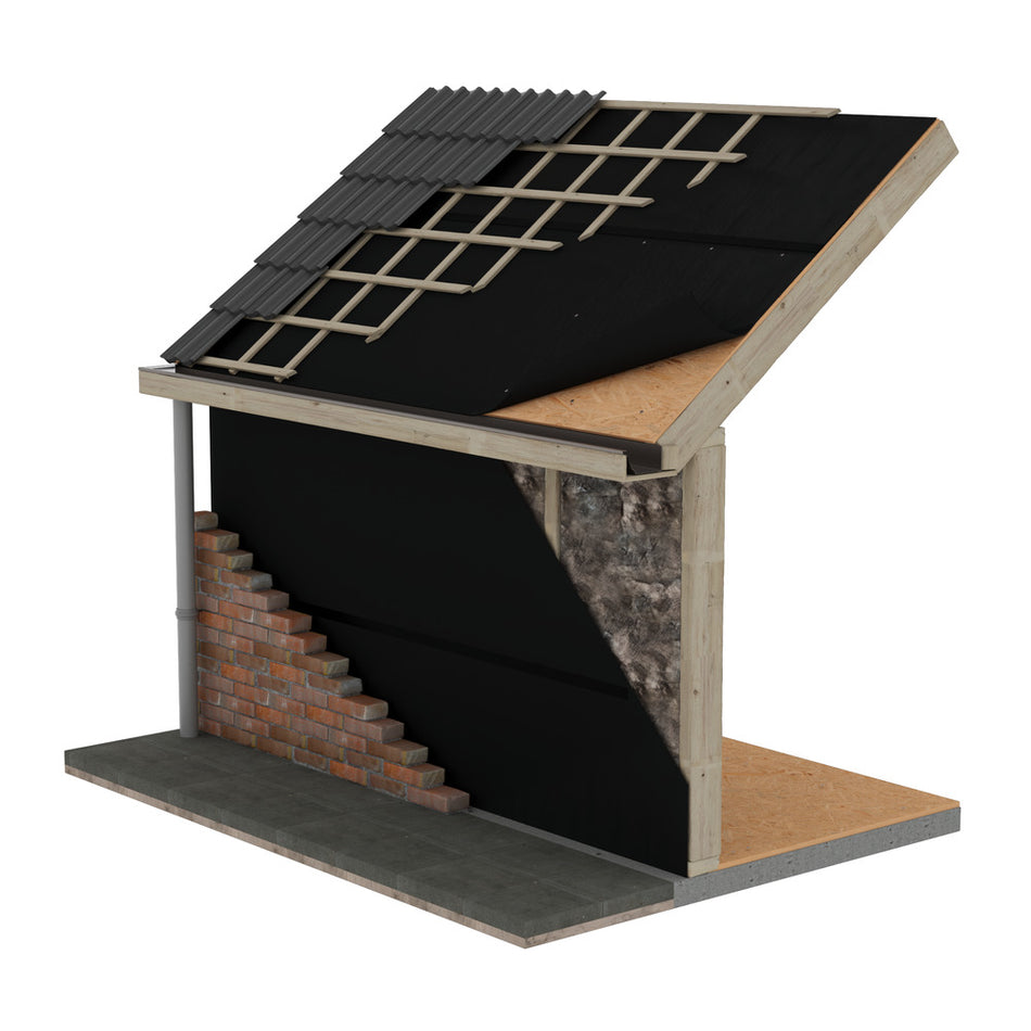MG Polytex Isolatiefolie Fassade ECO Dampopen UV-bestendig Dak en Gevel 1,5x25m 37,5m2-852827